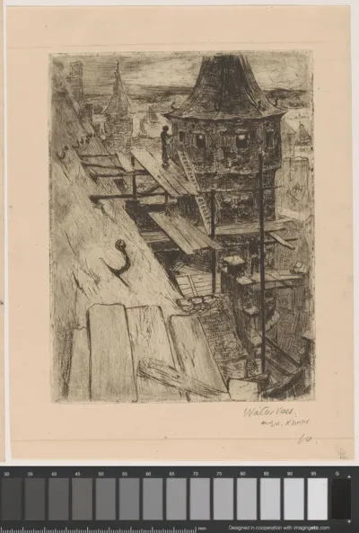 't Oud gebouw bij den stroom
