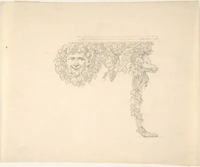 Table Design with Bacchus and Boar's head
