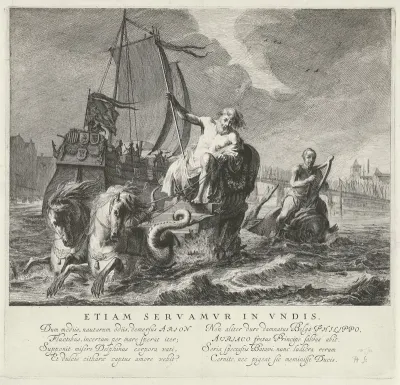 Tableau vivant met Neptunus en Arion