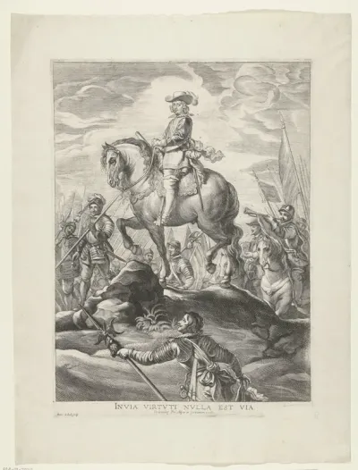 Tabula III. Ducit Ferdinandus exercitum per Alpes