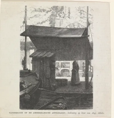 Tafereeltje op de Amsterdamsche Appelmarkt