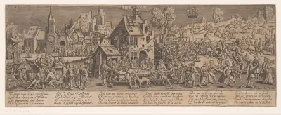 Taferelen rond een herberg