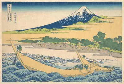Tago Bay near Ejiri on the Tokaido, from the series 'Thirty six Views of Mount Fuji'