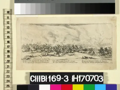 Taistelu, sarjasta Sodan kurjuudet (Les grandes misères de la guerre)