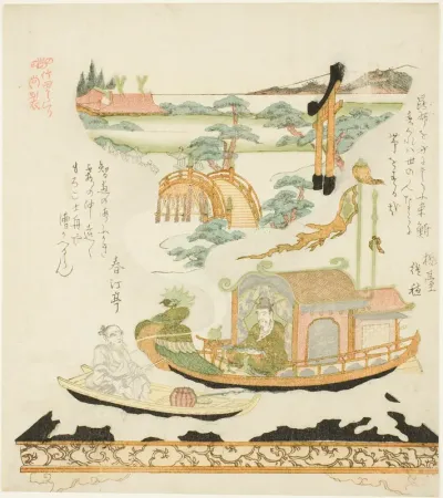 Takeda Mechanical Device (Takeda karakuri): Haku Rakuten (Chinese: Bai Juyi) and the fisherman
