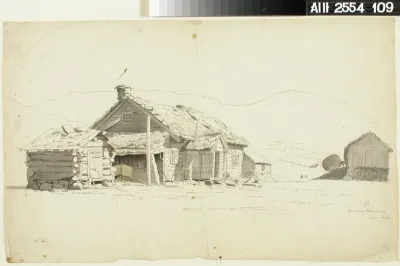 Talonpoikaistalo, kopio Hans Guden mukaan