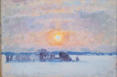 Talvimaisema (Talvinen aurinko)
