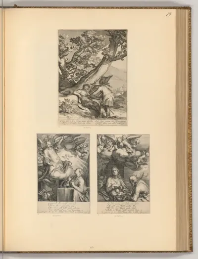 Tamar und Judas; Verkündigung an Maria; Geburt Christi