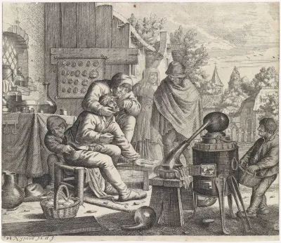 Tandarts aan het werk