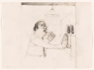 Tandenpoetsen man