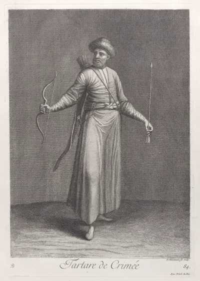 Tartare de Crimée, plate 84 from "Recueil de cent estampes représentent differentes nations du Levant"