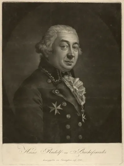 Tassaert, Félicité (Vorlage): Porträt Hans Rudolf von Bischoffwerder
