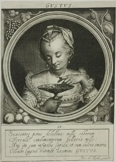 Taste, plate four from The Five Senses