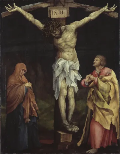 Tauberbischofsheim altarpiece: Christ on the Cross with Mary and Saint John