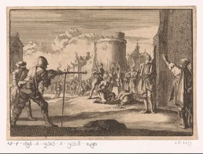 Te Jönköping wordt baron Gustav Skyte vanwege zeeroof met een haakbus neergeschoten, zijn makkers worden onthoofd, 1663