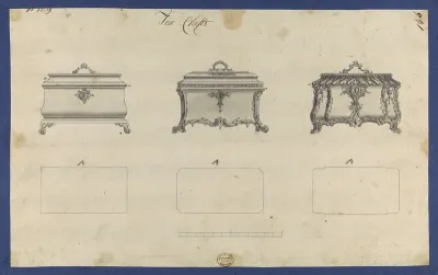 Tea Chests, in Chippendale Drawings, Vol. I