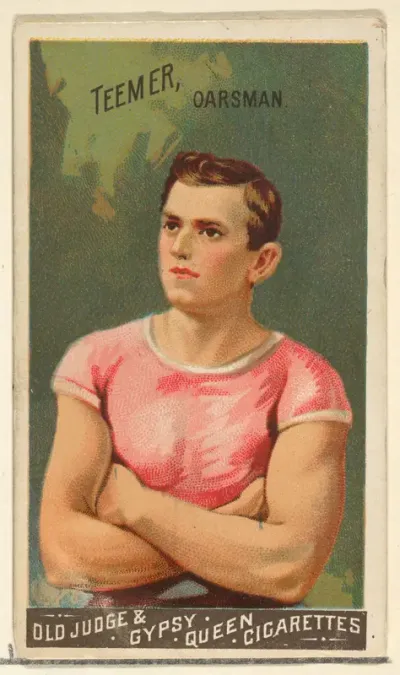 Teemer, Oarsman, from the Goodwin Champion series for Old Judge and Gypsy Queen Cigarettes