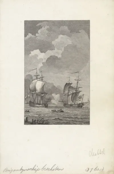 Tegenhouden van de keizerlijke brik op de Schelde, 1784