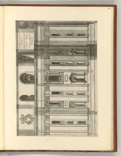 Teilentwurf für die Fassade der Peterskirche in Rom