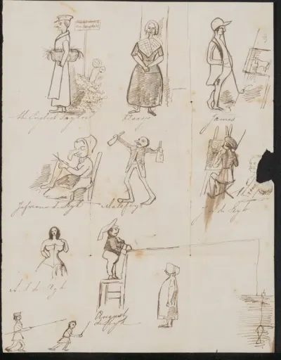 Tekening aan mevrouw Allebé