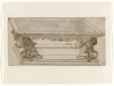 Tekening van een tafel