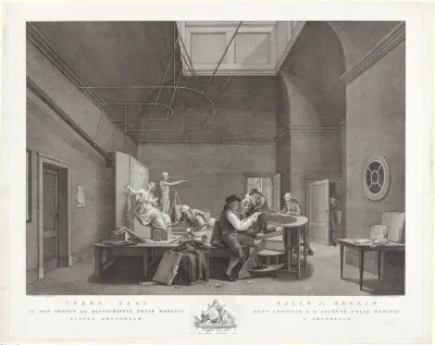 Tekenzaal in Felix Meritis, 1789