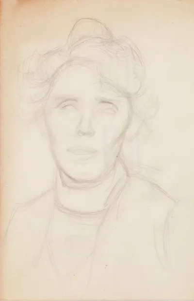 Tekla Hultin, Portrait Sketch