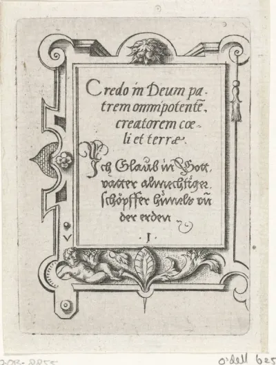 Tekst: Creo in Deum (...)