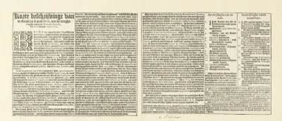 Tekstblad bij een kaart van het beleg van Breda, 1624