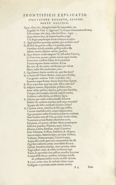 Tekstblad uit Fasti magistratuum et triumphorvum Romanorum, 1566