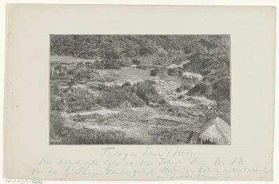 Telaga Leri in het Dieng plateau te Midden-Java