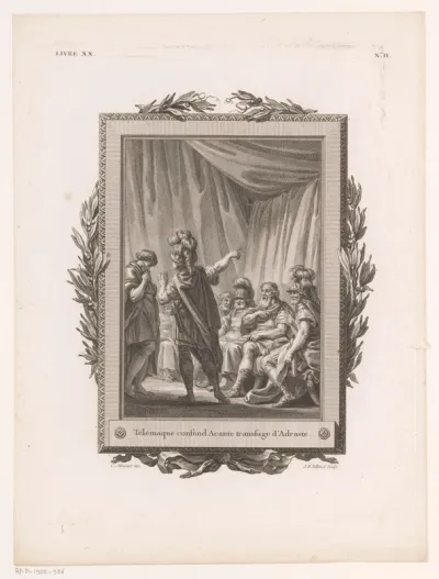 Telemachus confronteert de afvallige Acante