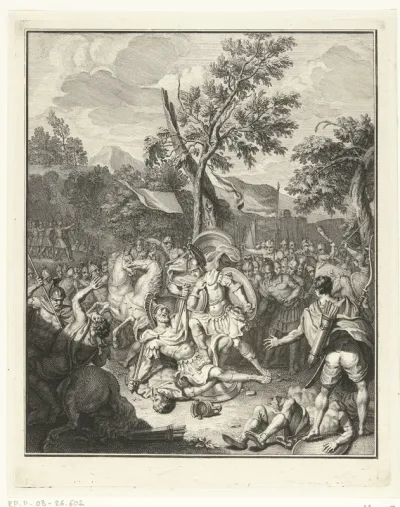 Telemachus doodt Adrastus