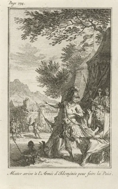 Telemachus in gesprek met Mentor