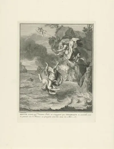 Telemachus stort in zee