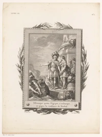 Telemachus verlaat Egypte
