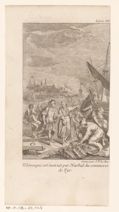 Telemachus verlaat Egypte
