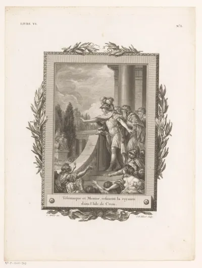 Telemachus weigert de kroon van Kreta