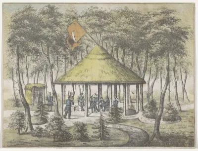 Tempel en tuin te Boekel, 1831