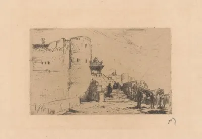 Tempelmuren in Palitana