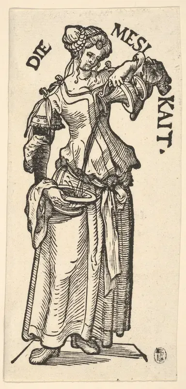 Temperance (Die Mesikait), from "The Seven Virtues"