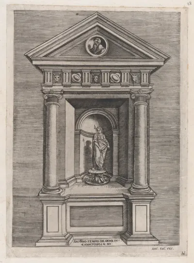 Temple-Altar of Jove, as a Youth, from "Speculum Romanae Magnificentiae"