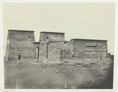 Temple De Dakkeh (Ancienne Pselcis); Nubie, plate 94 from the album "Egypte, Nubie, Palestine et Syrie" (1852)