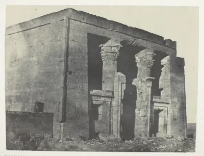 Temple De Dakkeh, Naos; Nubie, plate 95 from the album "Egypte, Nubie, Palestine et Syrie" (1852)