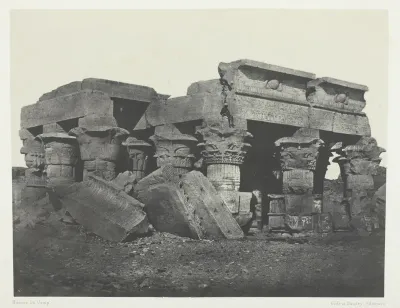 Temple d'Ombos, Haute-Egypte, plate 65 from the album "Egypte, Nubie, Palestine et Syrie" (1852)