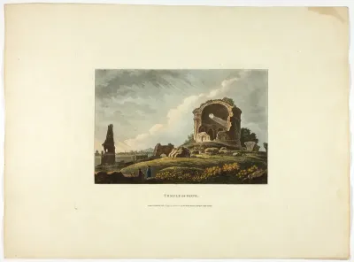 Temple of Hope, plate twenty-four from the Ruins of Rome