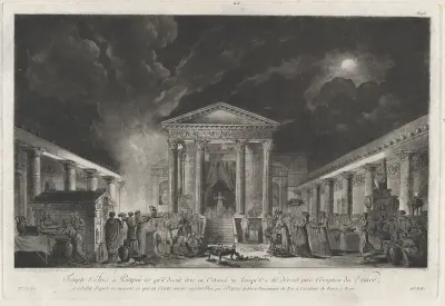 Temple of Isis at Pompeii, from "Voyage pittoresque de Naples et de Sicile"