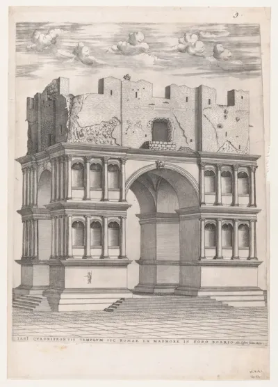 Temple of Janus, from "Speculum Romanae Magnificentiae"