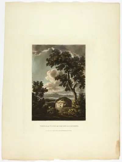 Temple of Tussis or the God of Coughing, plate twenty-nine from the Ruins of Rome