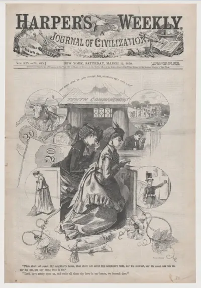 "Tenth Commandment" (from "Harper's Weekly," Vol. XIV)